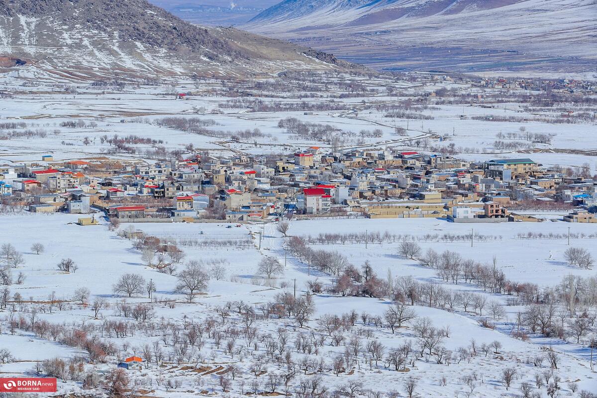 طبیعت برفی منطقه سربند