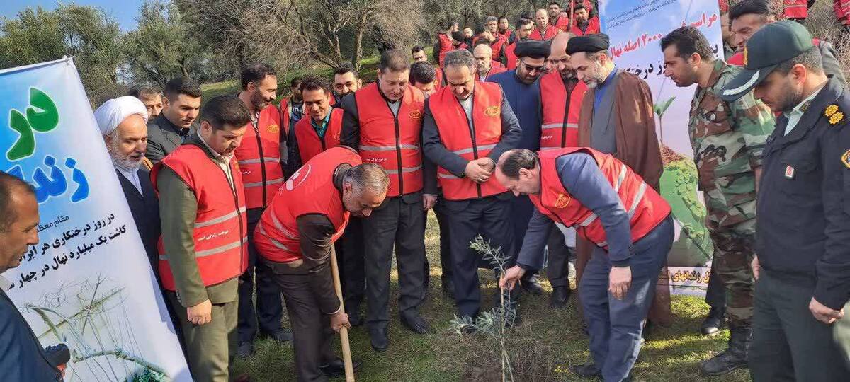 غرس 2 هزار نهال مثمر توسط مددجویان زندان های گلستان