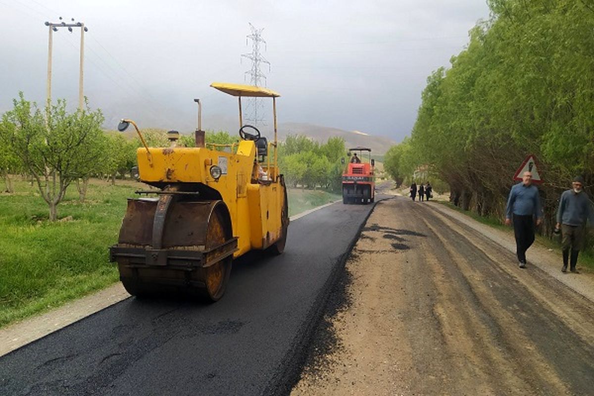 احداث و آسفالت و روکش آسفالت ۹.۵ کیلومتر راه روستایی و فرعی در خراسان شمالی