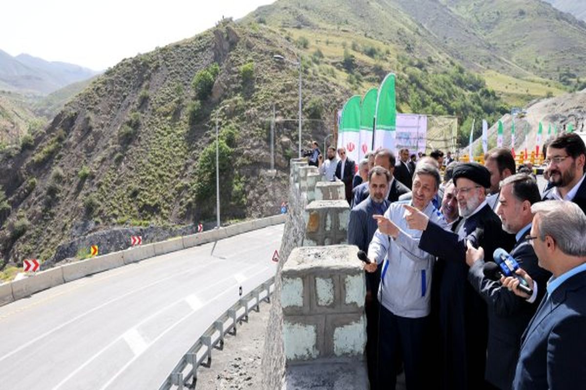 آغاز عملیات احداث قطعه سوم آزادراه تهران-شمال با حضور آیت الله رئیسی