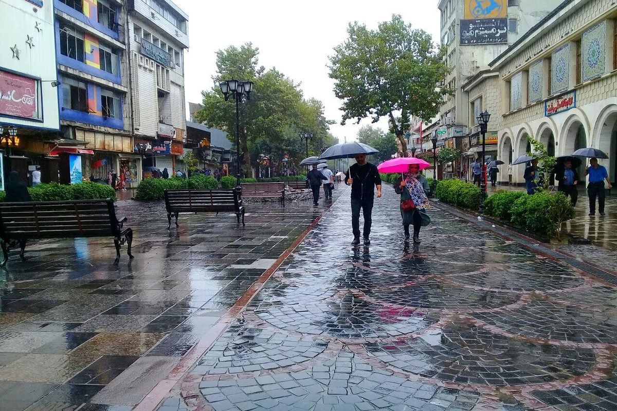 بارش باران در  نواحی شمال و شمال غرب کشور