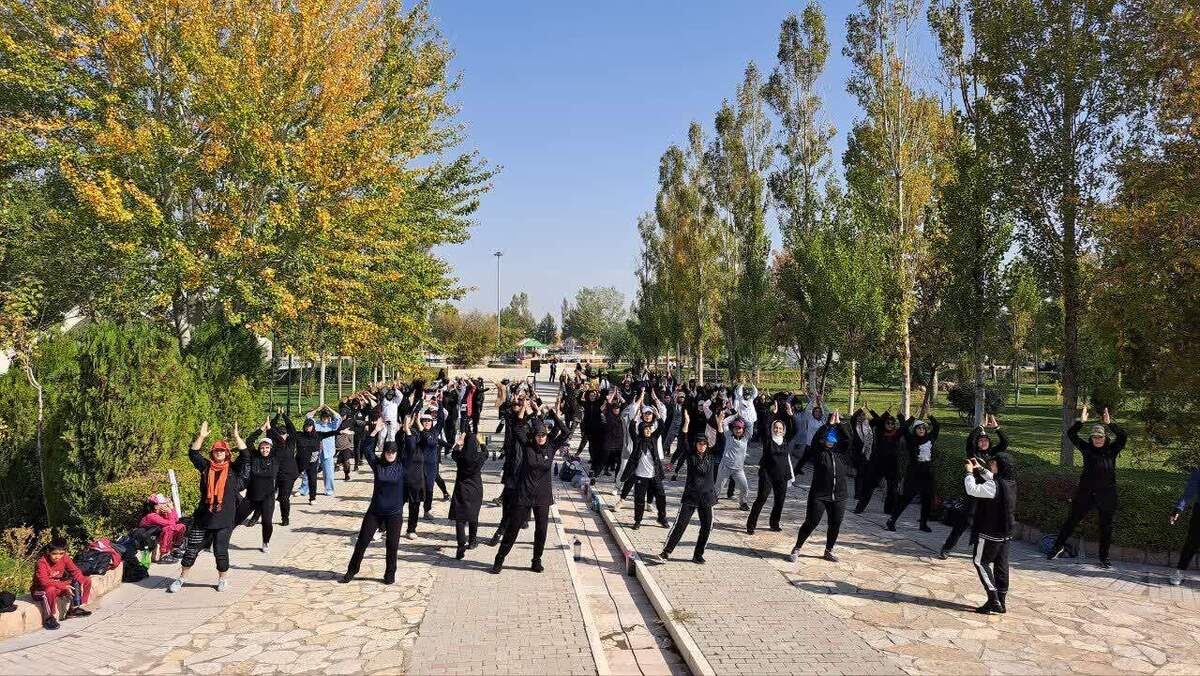 برگزاری همایش بزرگ ایروبیک در گلبهار