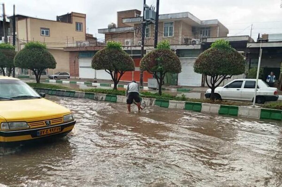 آب‌ گرفتگی معابر شوش و شوشتر حاد و بحرانی نیست