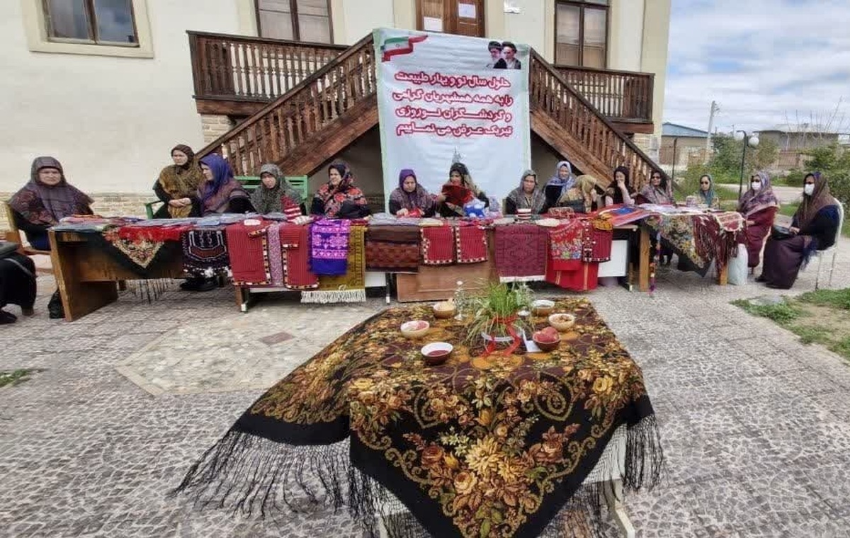 برپایی بازارچه صنایع‌دستی نوروزی در موزه گمیشان