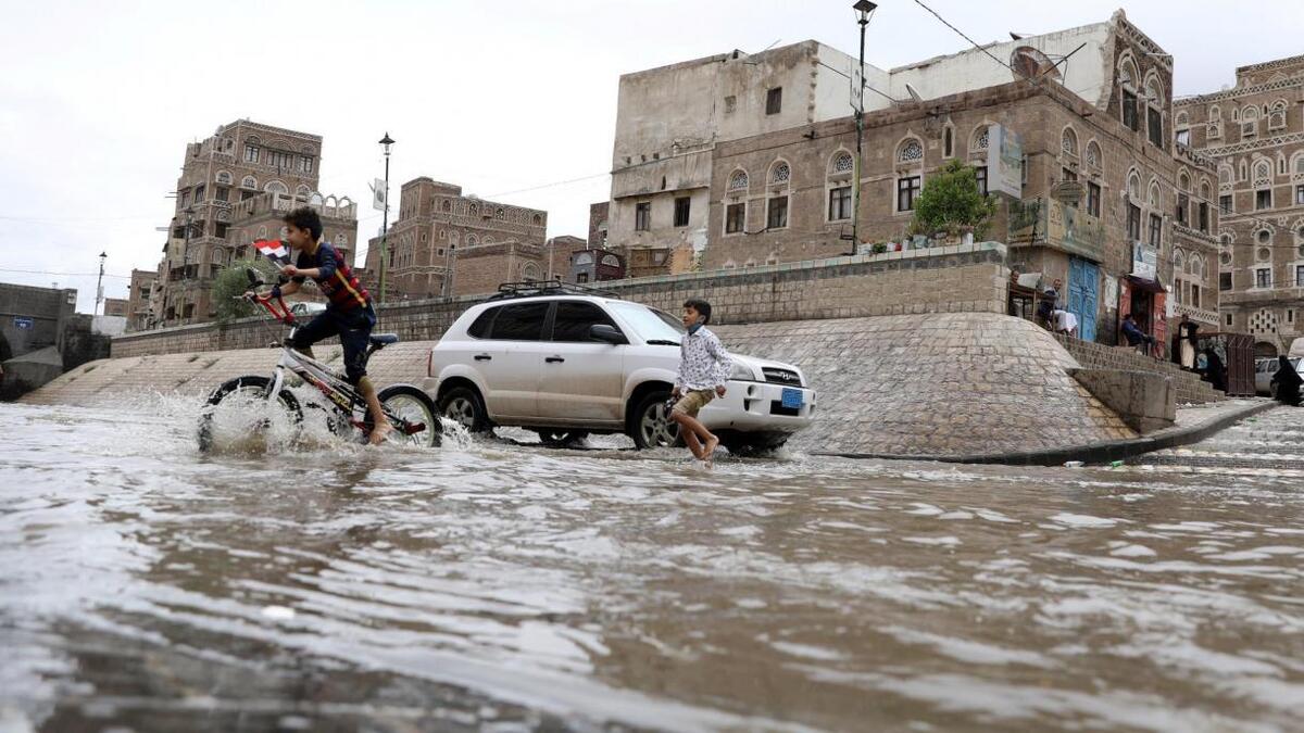 بارندگی و سیل در یمن قربانی گرفت