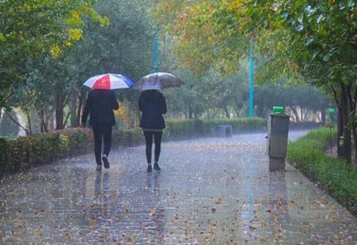 بارش باران و وزش باد شدید در تهران