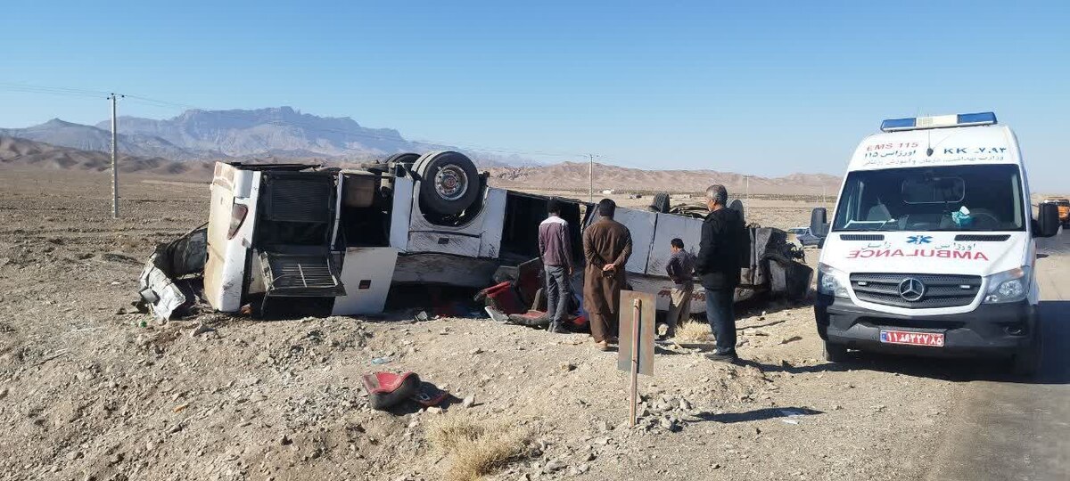 ۹ کشته در تصادف هولناک اتوبوس با تانکر سوخت در زاهدان/ علت حادثه چه بود؟