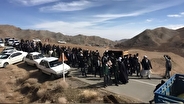 تشییع پیکر «امیرمحمد خالقی» در روستای درمیان