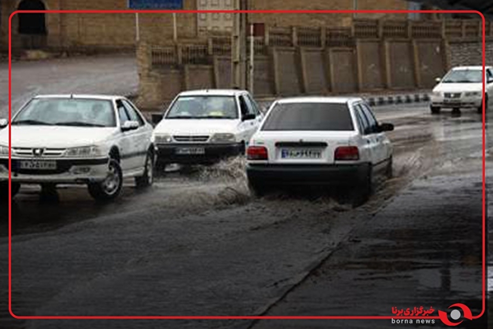 بارش شدید باران در بستان - خوزستان