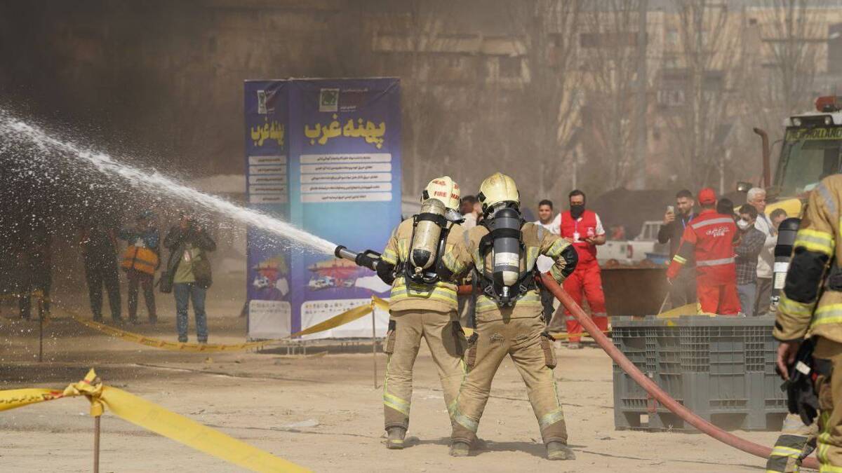 حضور فعال نیرو‌های شهرداری منطقه ۲۱ در مانور مدیریت بحران