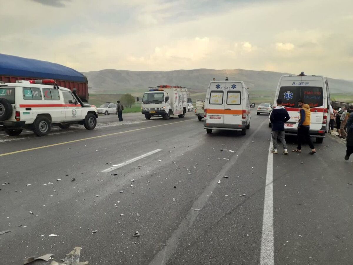 حادثه رانندگی در شهرستان بروجن باعث جان باختن ۲ نفر شد