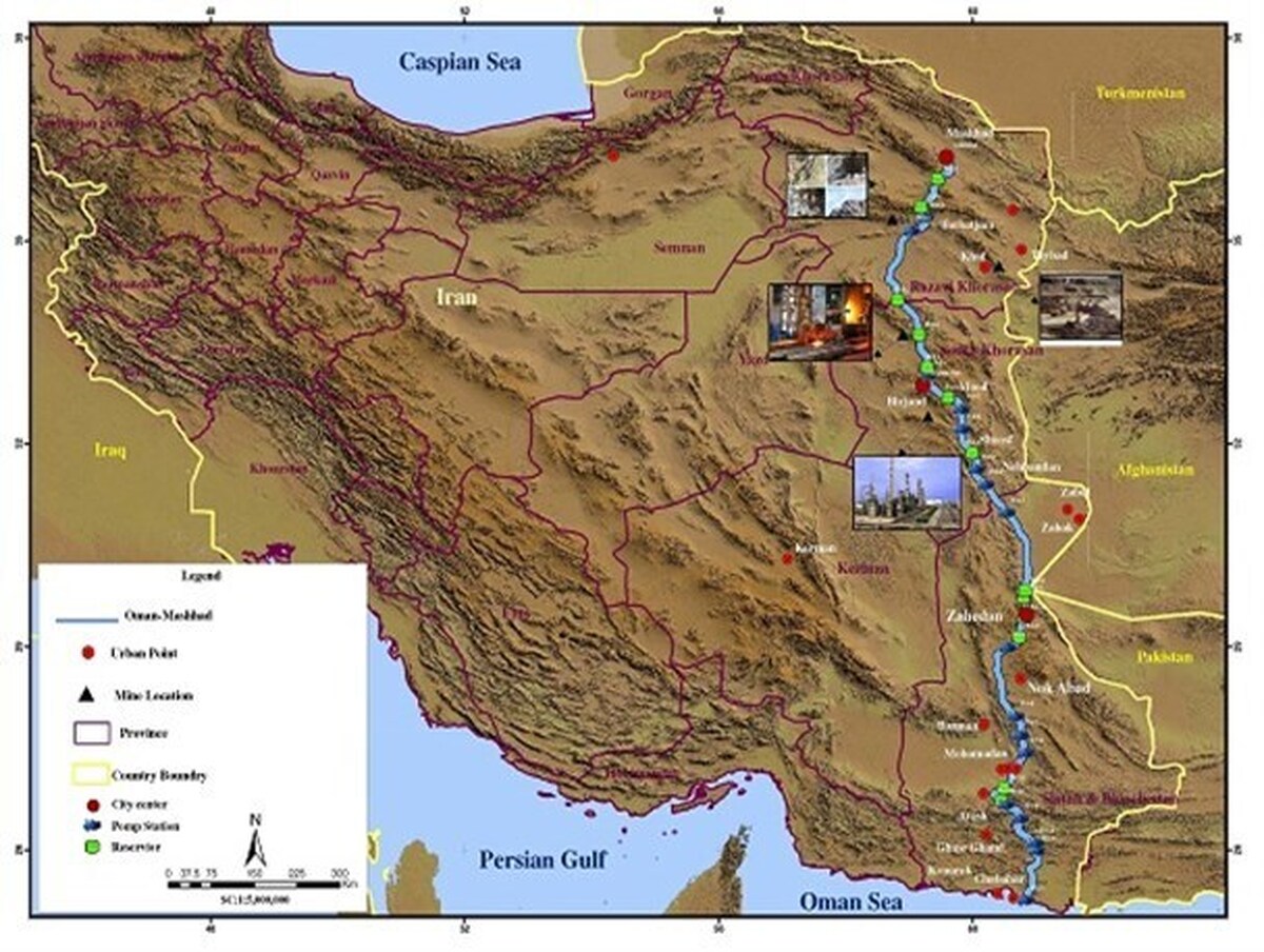 اجرای طرح بزرگ انتقال آب دریای عمان به خراسان جنوبی ۵۰ همت برآورد شد
