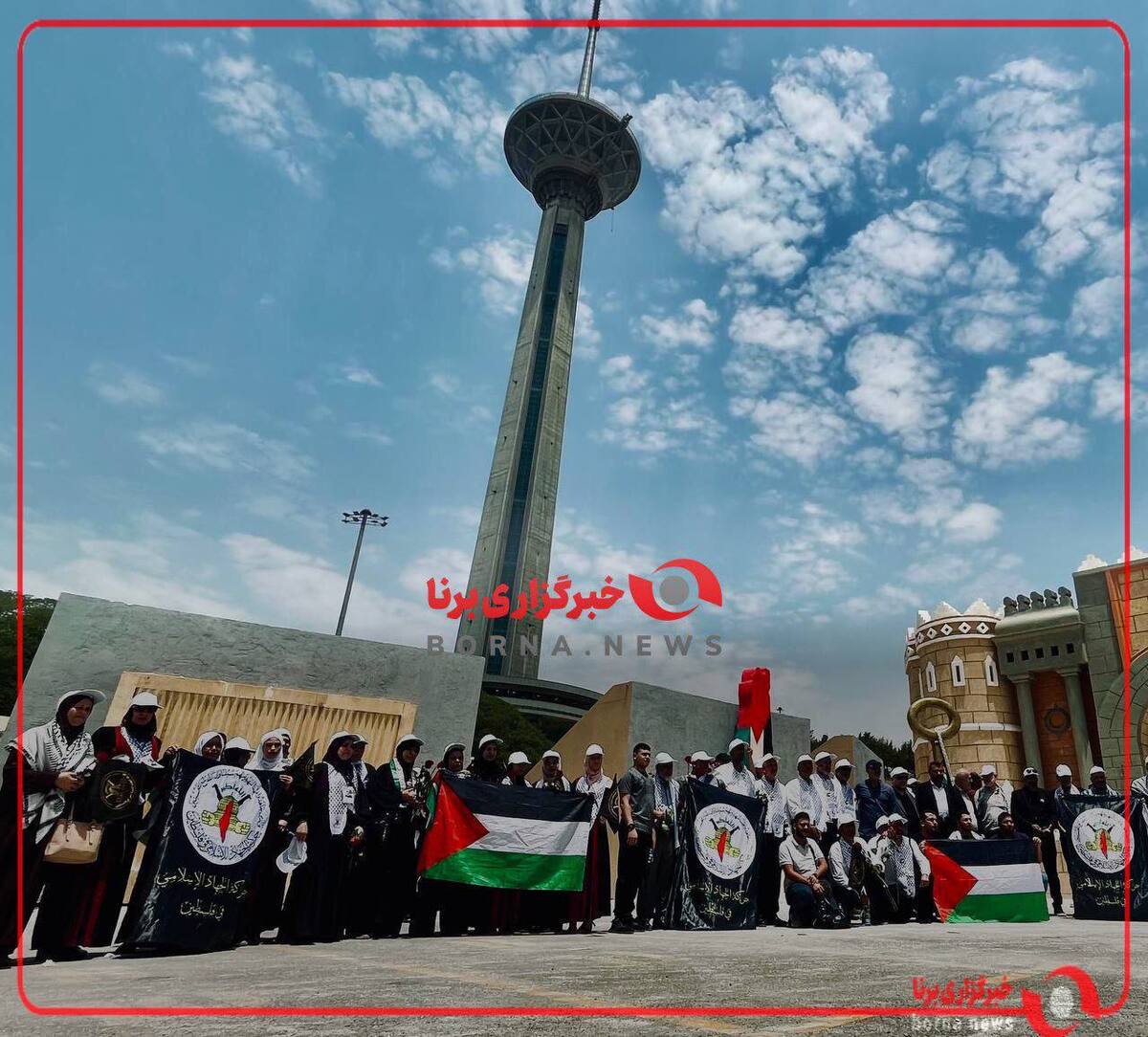 کاروان خانواده شهدای فلسطینی به تهران رسیدند