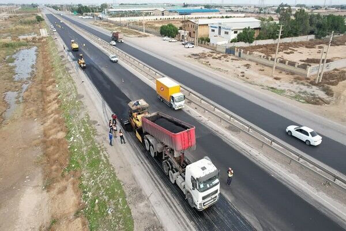 رشد ۲۰ درصدی اجرای روکش آسفالت در محورهای سطح استان خوزستان