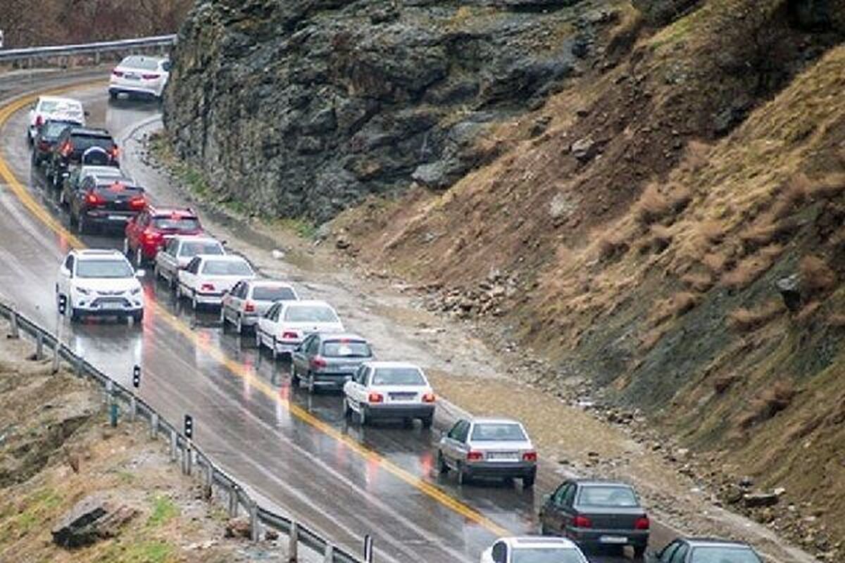 ترافیک سنگین در جاده‌های شمالی ایران