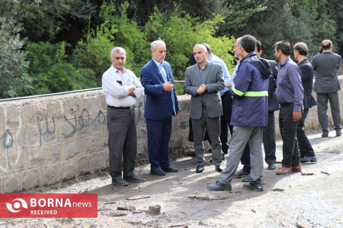 بازدید میدانی فرماندار شهرستان رودبار از مسیر سیل زده شهرداری رودبار به روستای کوشک